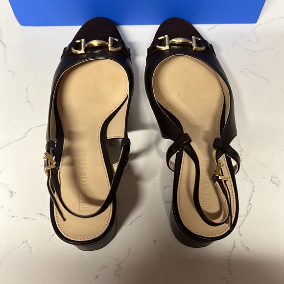 J. McLaughlin Agyness Brown Heels with Horsebit Detail - Picture 5 of 12